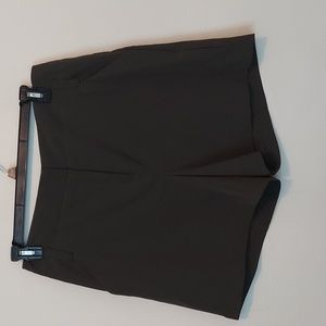 7th Avenue New York & Co. Army Green High Waist Dessy Shorts